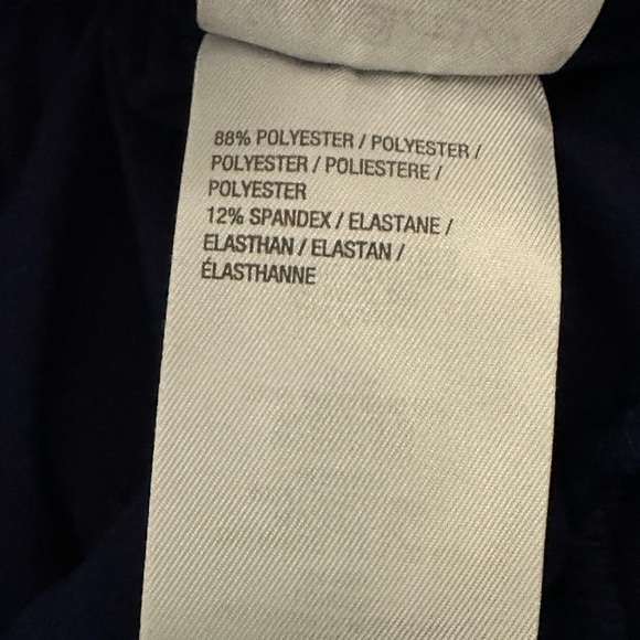 Elizabeth & Clarke Wide Waist Straight Leg Lounge Pant Slash Pockets Nav… - Picture 6 of 8